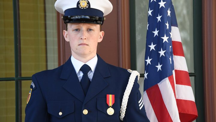 A ceremony at the Department of Homeland Security's new headquarters campus in Washington (file photo)