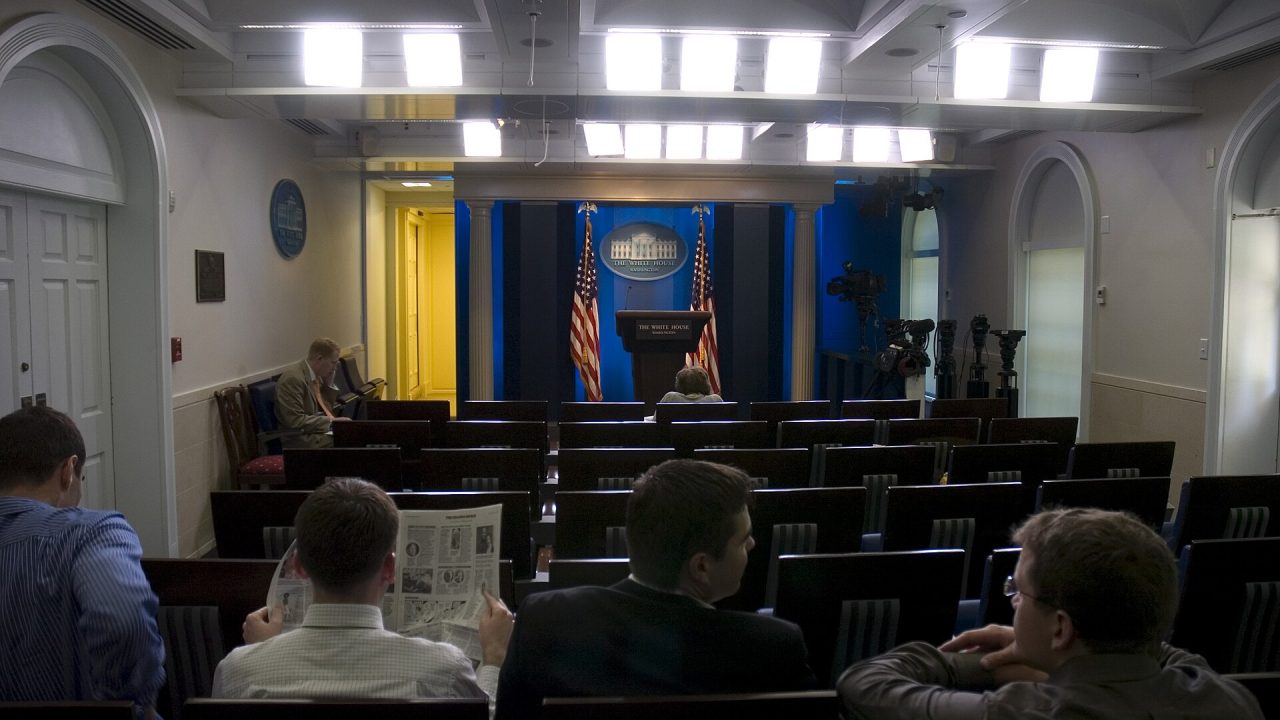 The James S. Brady Press Briefing Room at the White House (file photo from 2007)