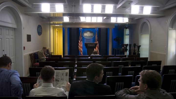 The James S. Brady Press Briefing Room at the White House (file photo from 2007)