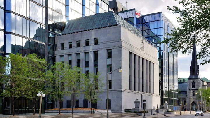The Bank of Canada building in Ottawa (file photo)