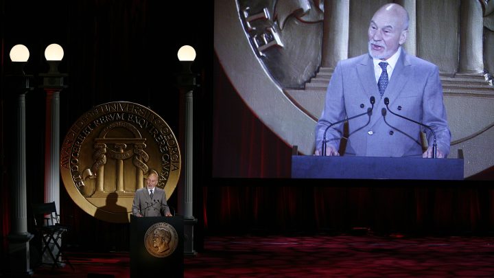 Patrick Stewart at a Peabody Awards event (file photo)