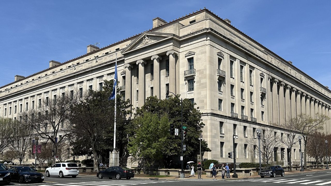 The Robert F. Kennedy Department of Justice Building in Washington (file photo)