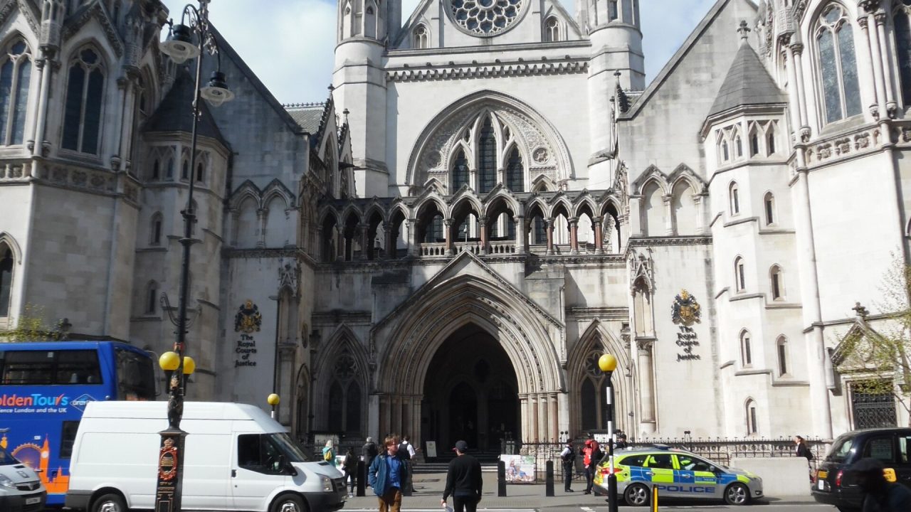 The Royal Courts of Justice on the Strand in London (file photo)