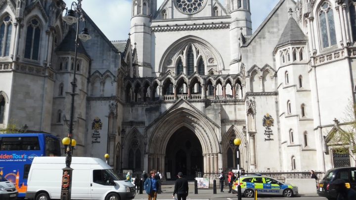 The Royal Courts of Justice on the Strand in London (file photo)