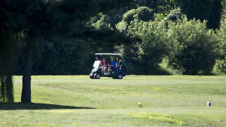 Golf cart on Red Course - East Potomac Park Golf Course - East Potomac Park - 2013-08-25.jpg